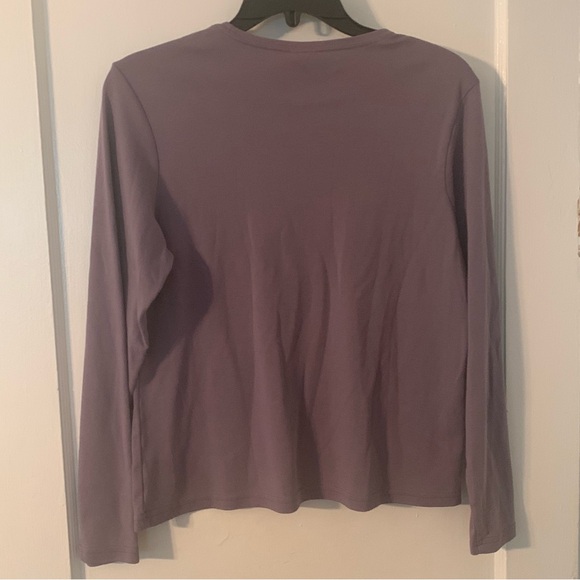 LL Bean Purple Long Sleeve Shirt - Picture 3 of 3
